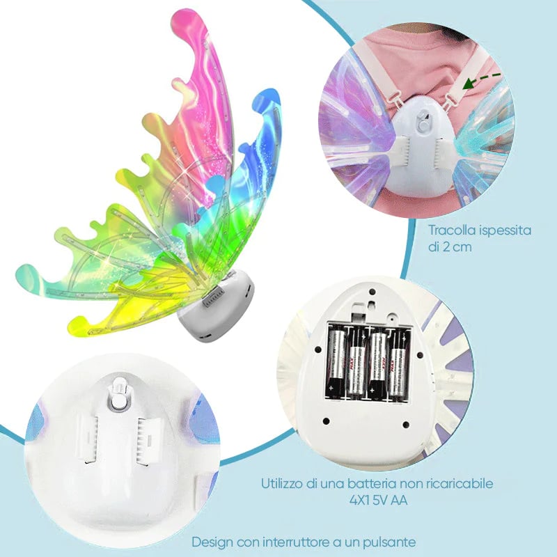 🎅2024 Christmas Gift 🦋Electric Butterfly Wings With Music Lights