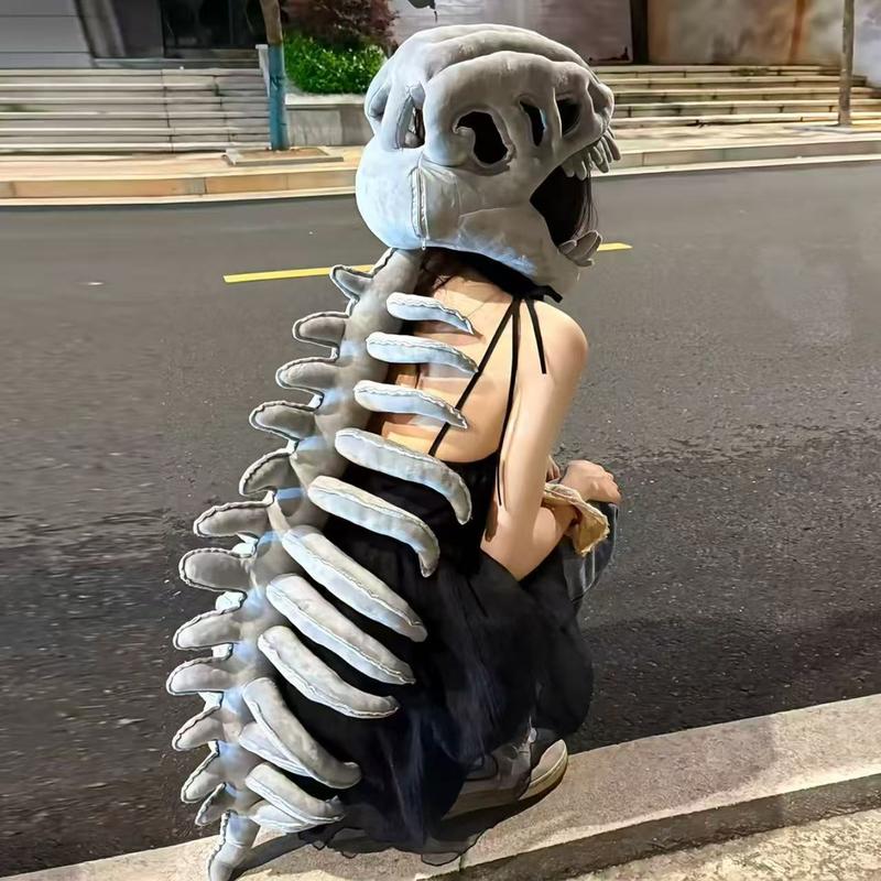 🎅Christmas Sale🎅New Dinosaur Skeleton Headgear Mask Tyrannosaurus Skull Domineering Funny Dinosaur Bone Doll Gift