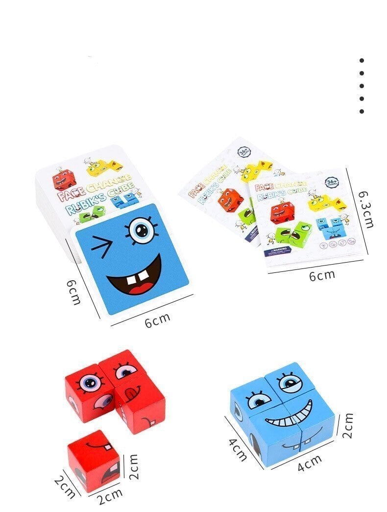 3D Puzzle Face-Changing Magic Cube