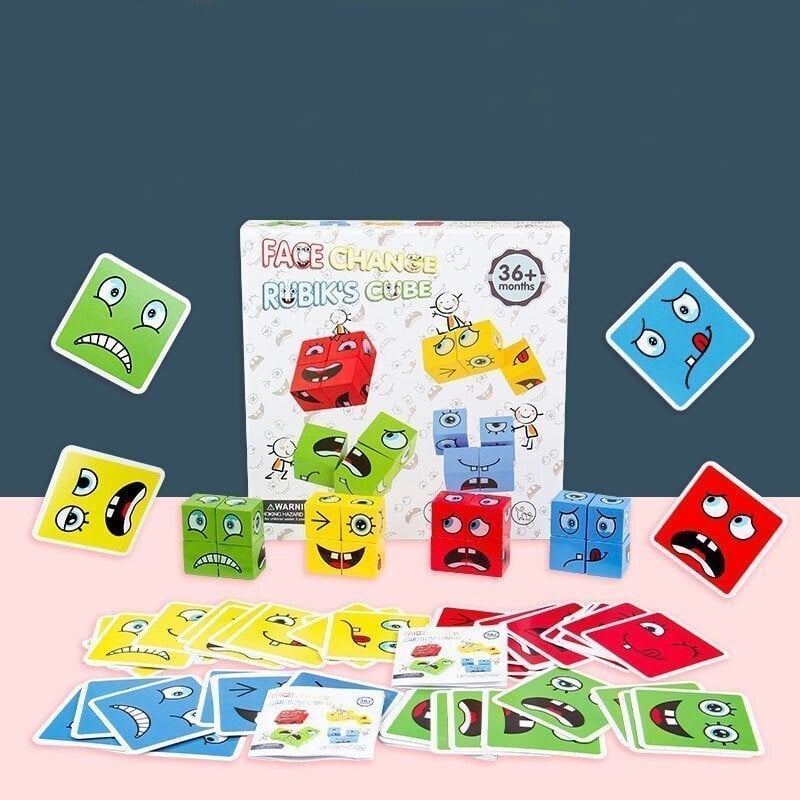 3D Puzzle Face-Changing Magic Cube