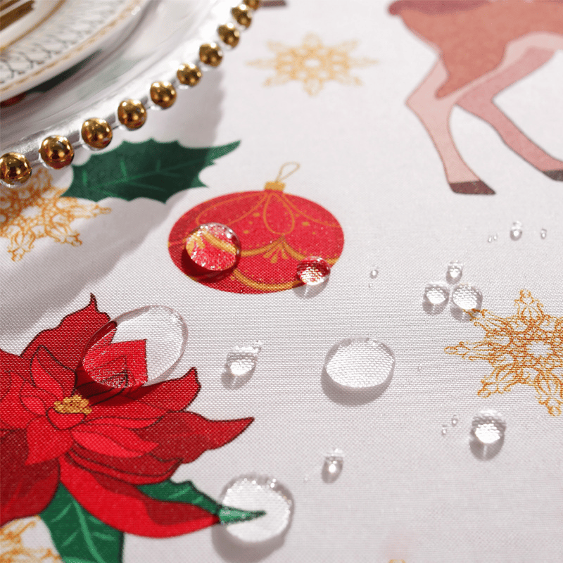 ⏰Huge Sale - 49% OFF⏰ New Year Tablecloth Festive Waterproof Tablecloth