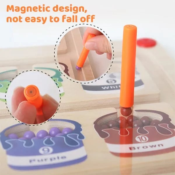 👶Magnetic Color and Number Maze🔥