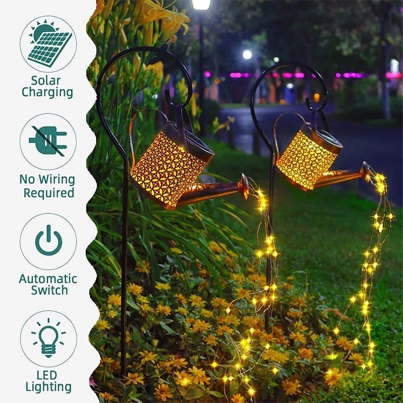 🔥49% Off Today🔥-Solar Waterfall Lights🎇