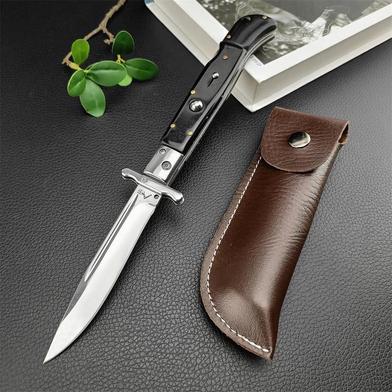 440C Stainless Steel Outdoor Folding Knife 4.1-Inch with Durable Shell Resin Handle🗡️