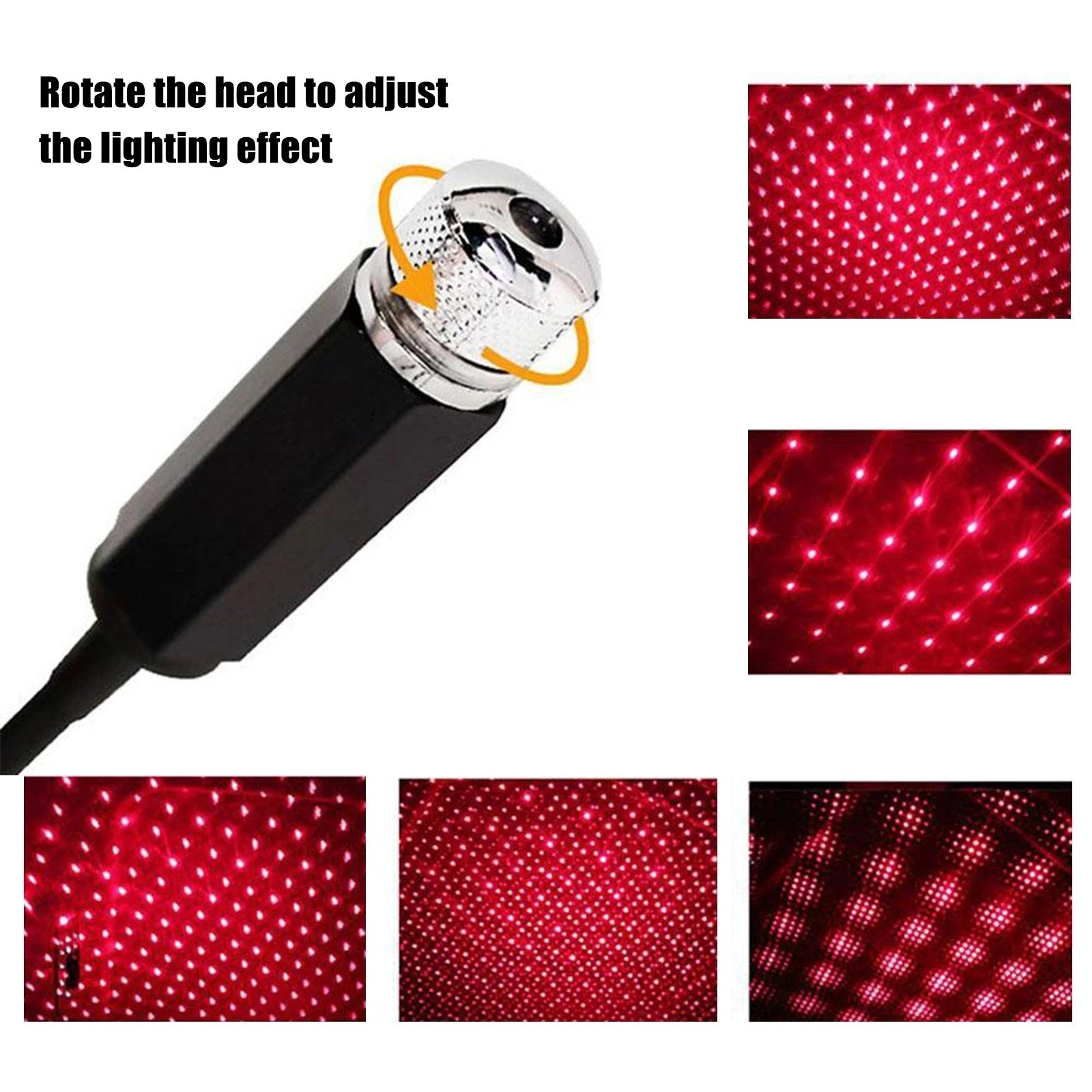 USB Light car star projector