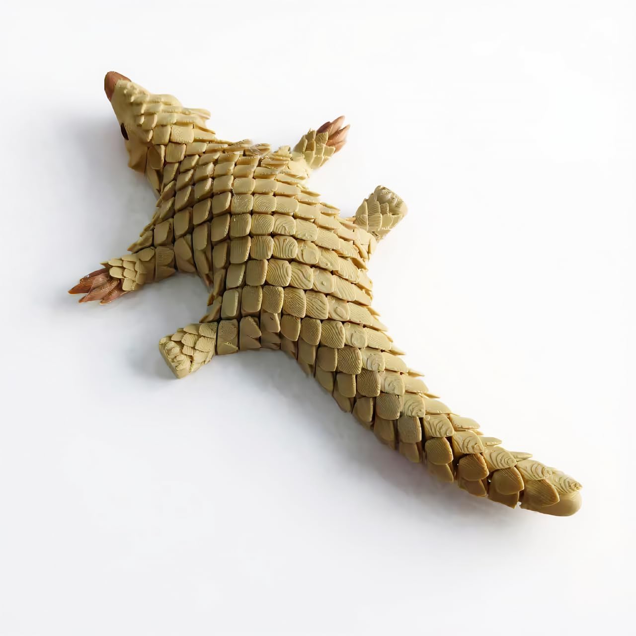 3D Pangolin Figurine, Articulated Pangolin Toy