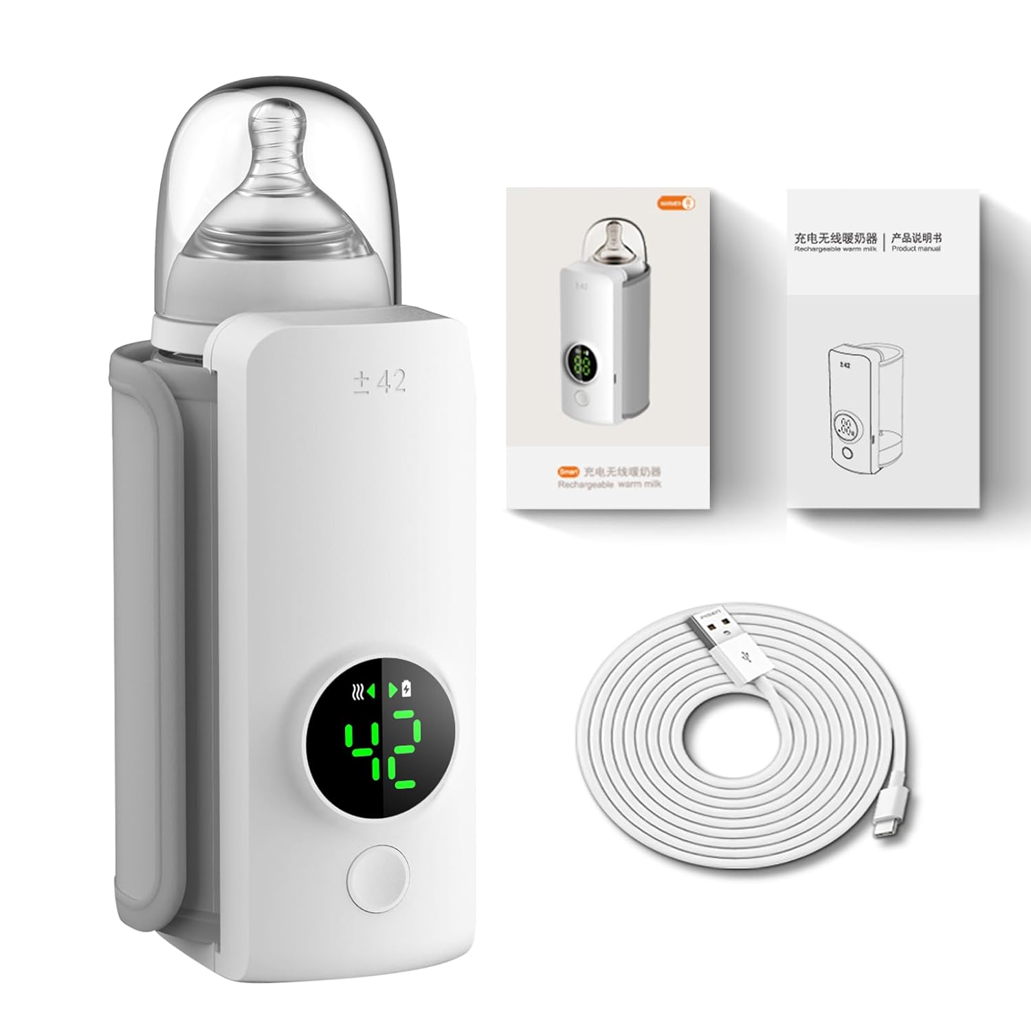 Portable Baby Milk Warmer 1 year warranty