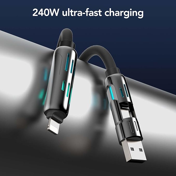 ⚡4-in-1 USB Charging Cable fast charging