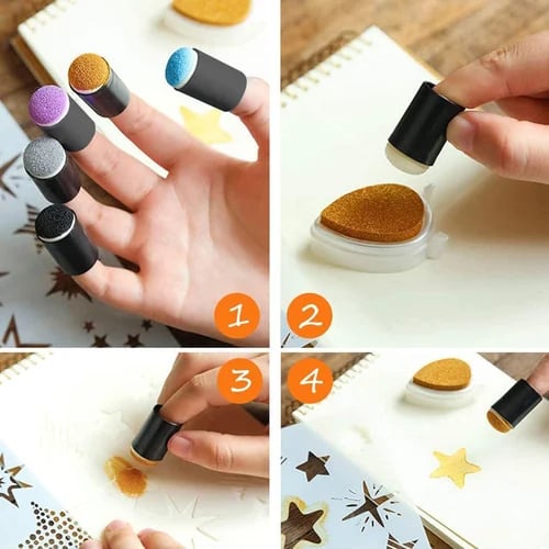 🎅DIY Sponge Finger Painting Kit💖