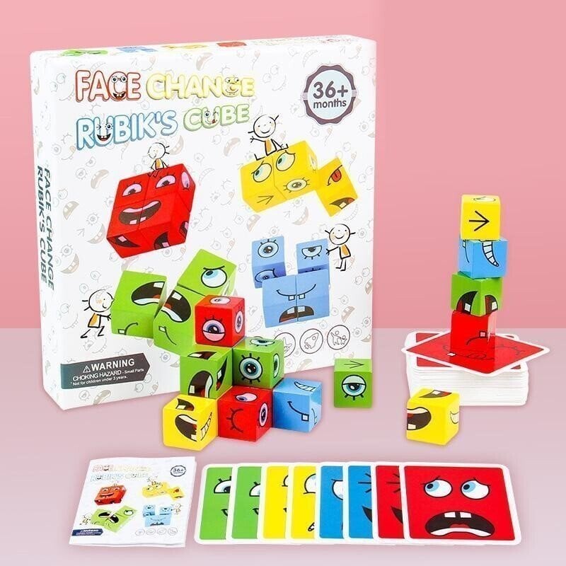 3D Puzzle Face-Changing Magic Cube