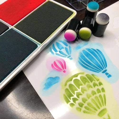 🎅DIY Sponge Finger Painting Kit💖