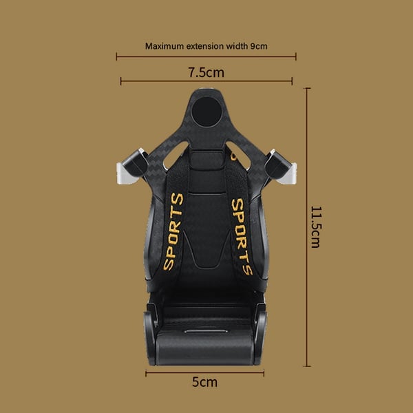 🔥Carbon Fiber Sports Car Seat Phone Holder