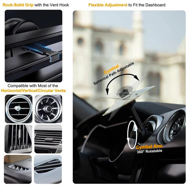 🎶 Make Your Driving More Fun  - Car Crash Cymbal Air Vent 🚗
