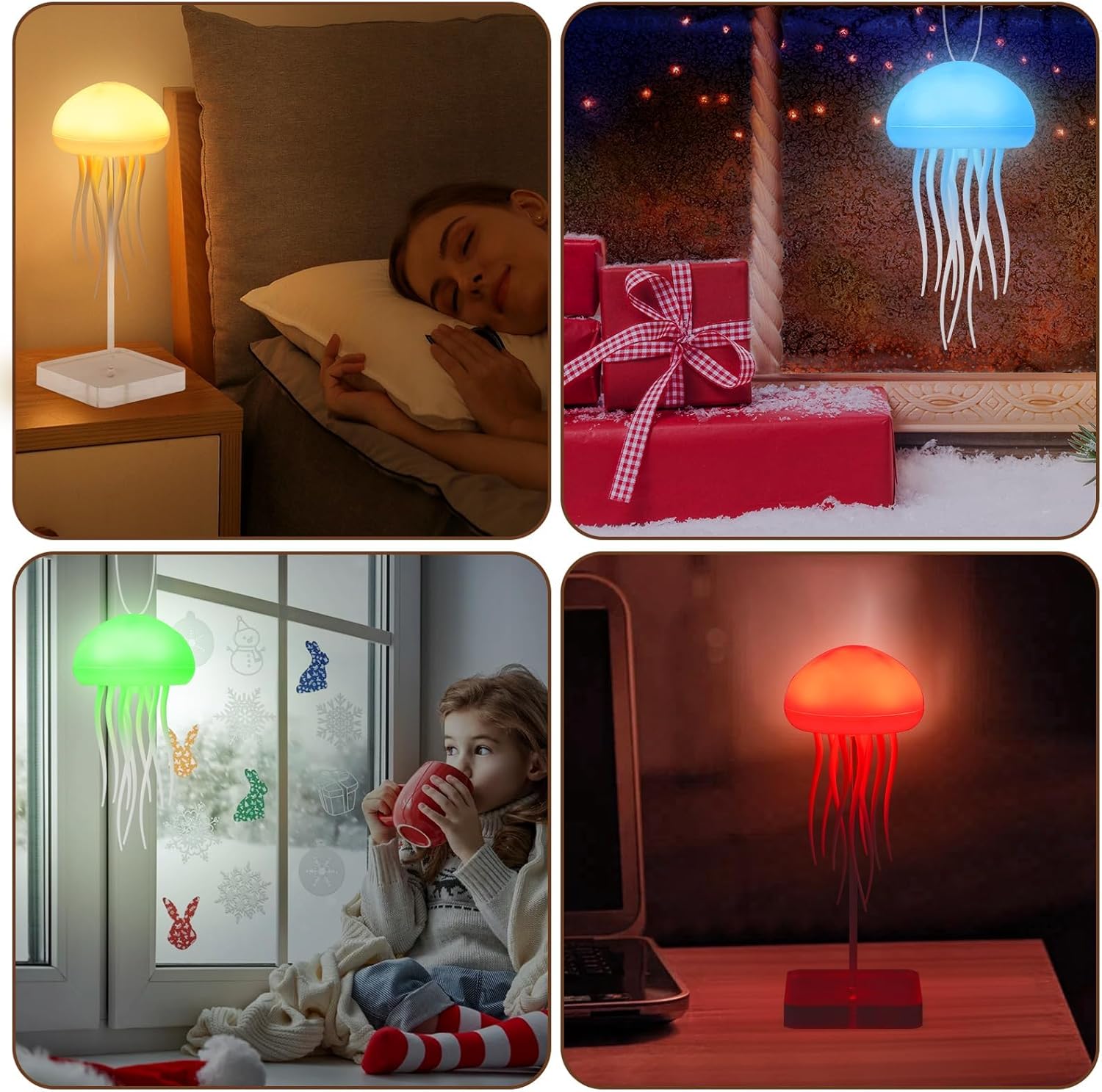 Jellyfish Lamp, Voice Control Jellyfish Lamp with Dancing Legs