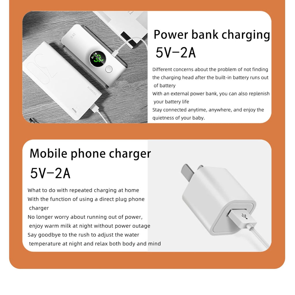 Portable Baby Milk Warmer 1 year warranty