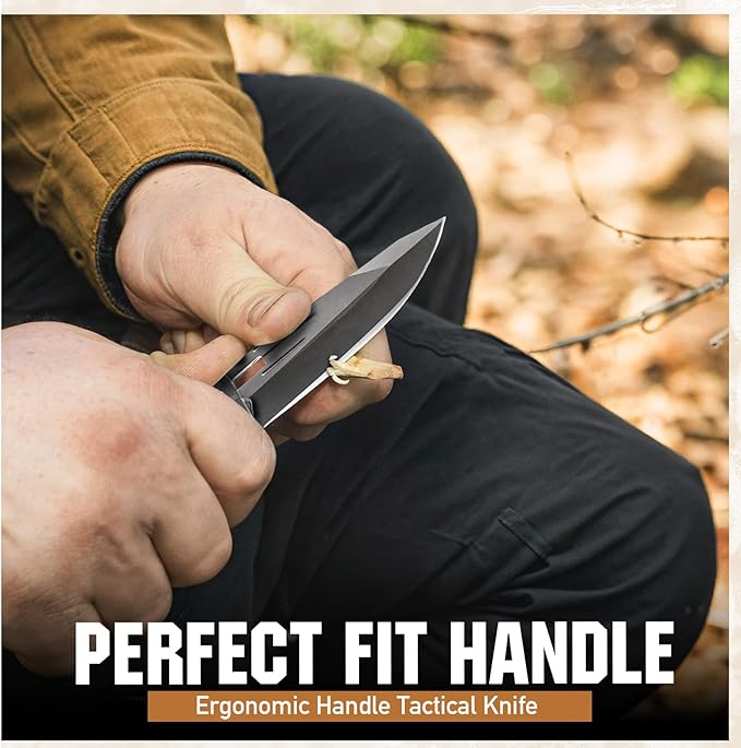Pocket Knife for Men Folding Tactical Knives Ideal Work Survival Camping Hunting Hiking and EDC