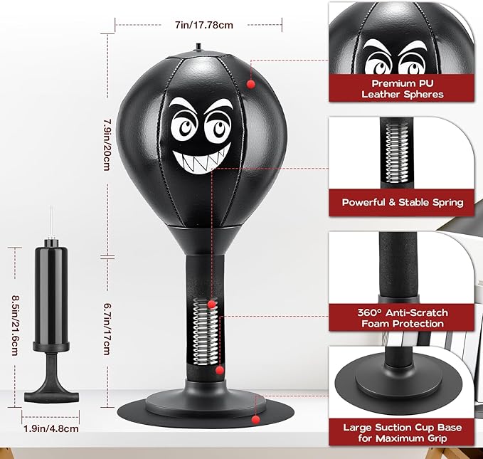 Desktop Punching Bag, Small Fun Punch Rage Bag