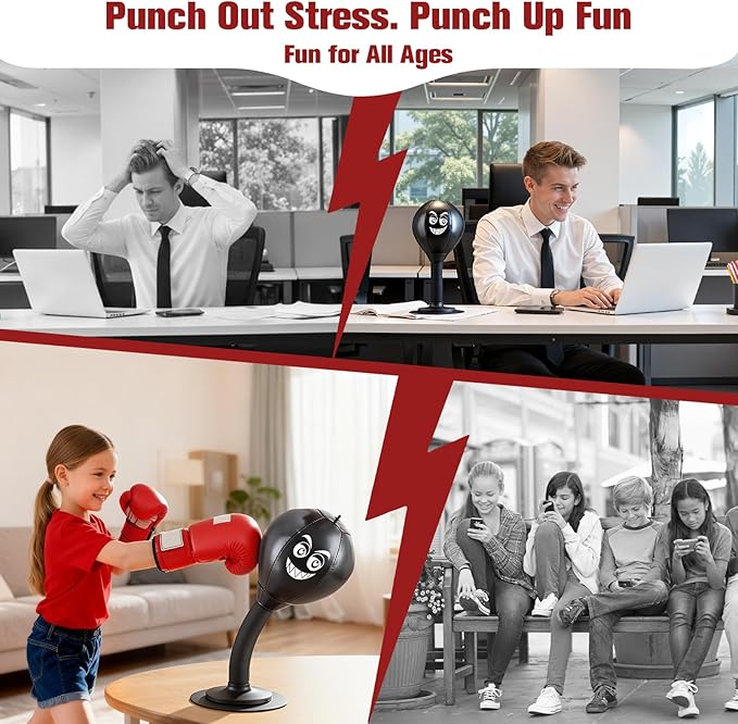 Desktop Punching Bag, Small Fun Punch Rage Bag