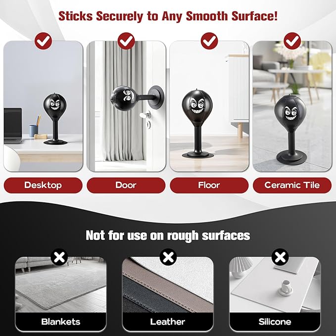 Desktop Punching Bag, Small Fun Punch Rage Bag