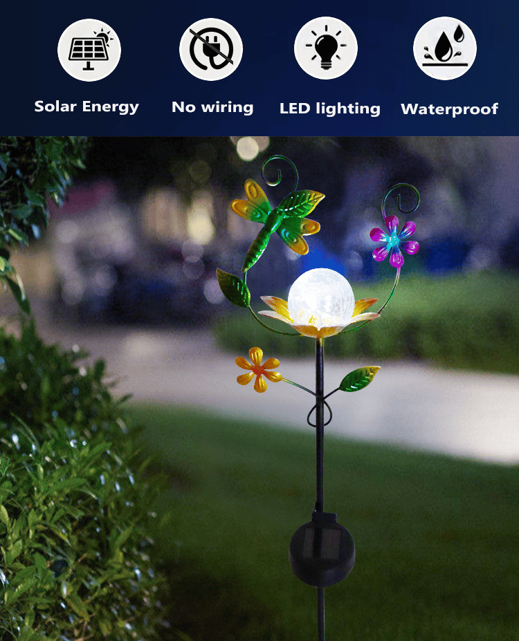 🐰Easter Hot Sale-49% OFF🎉-Garden Solar Lights Metal Butterfly Outdoor Decorative Stake