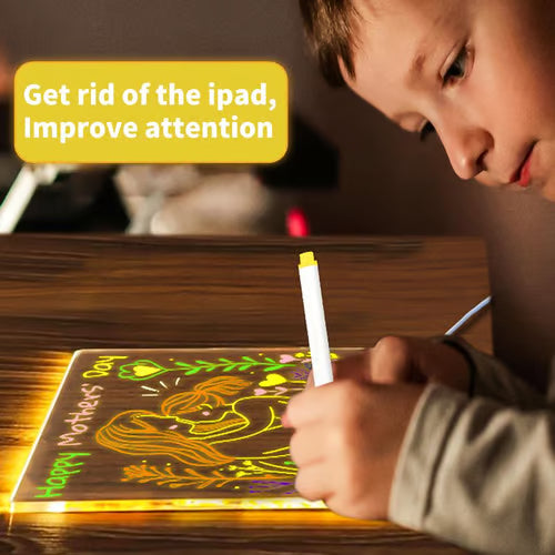 ✨LED Note Board with Colors 🎨(Come With 7 Pens)