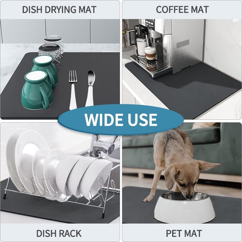 🔥2023 New Kitchen Super Absorbent Draining Mat