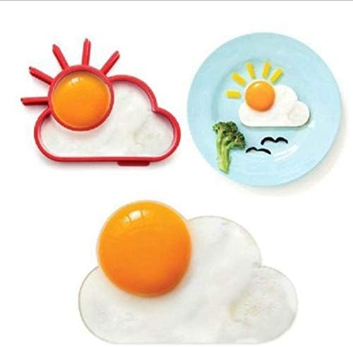 💀Omelette Mold DIY Silicone Egg Pancake Ring Shaper Cooking Tool