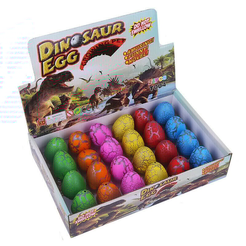 Interesting watercolor cracked dinosaur hatching egg