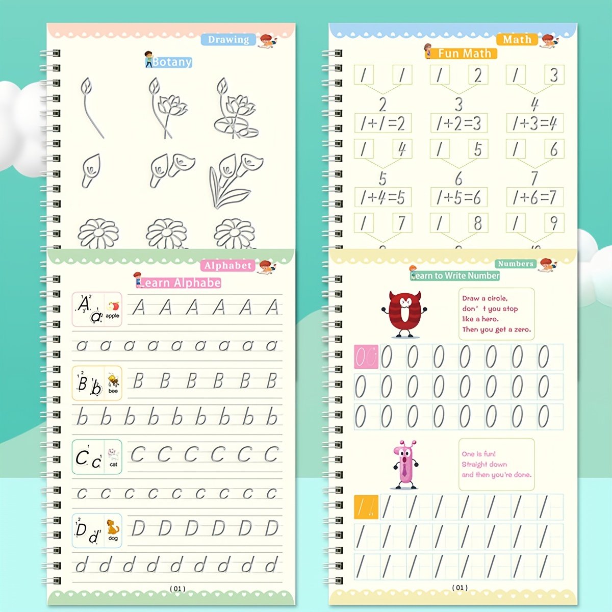 🎉LAST DAY 49% OFF - Reusable Copybook With Pen (writing will disappear)