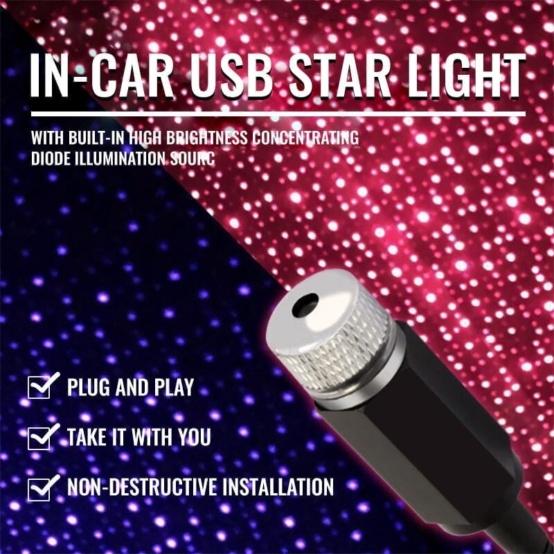 USB Light car star projector