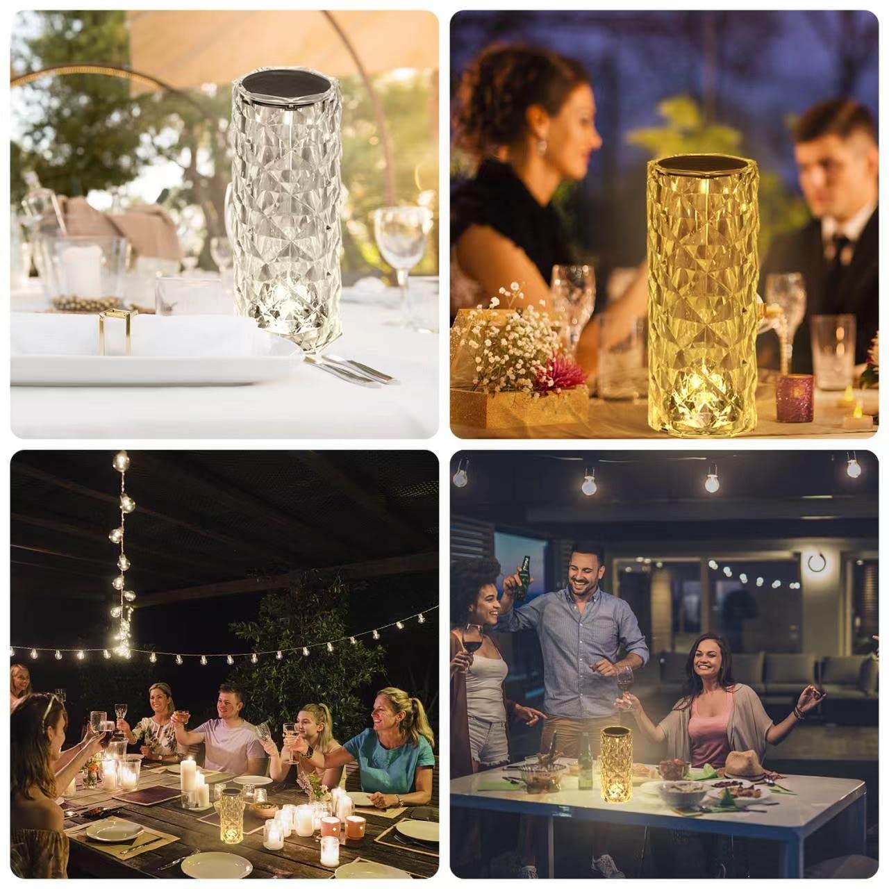 16 Color Romantic LED Rose Table Lamps RGB Touch Lamp