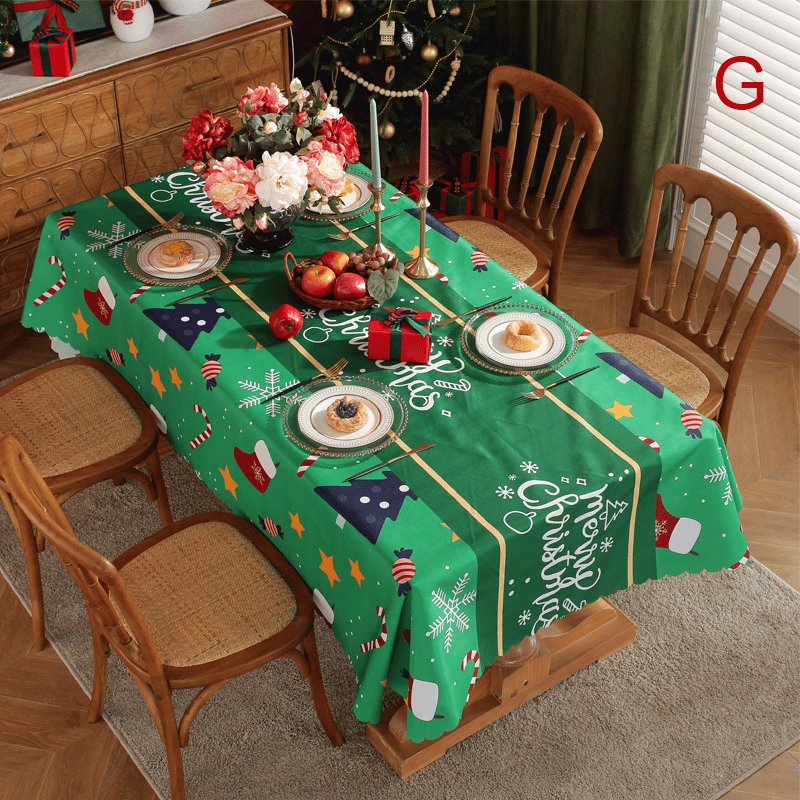 ⏰Huge Sale - 49% OFF⏰ New Year Tablecloth Festive Waterproof Tablecloth