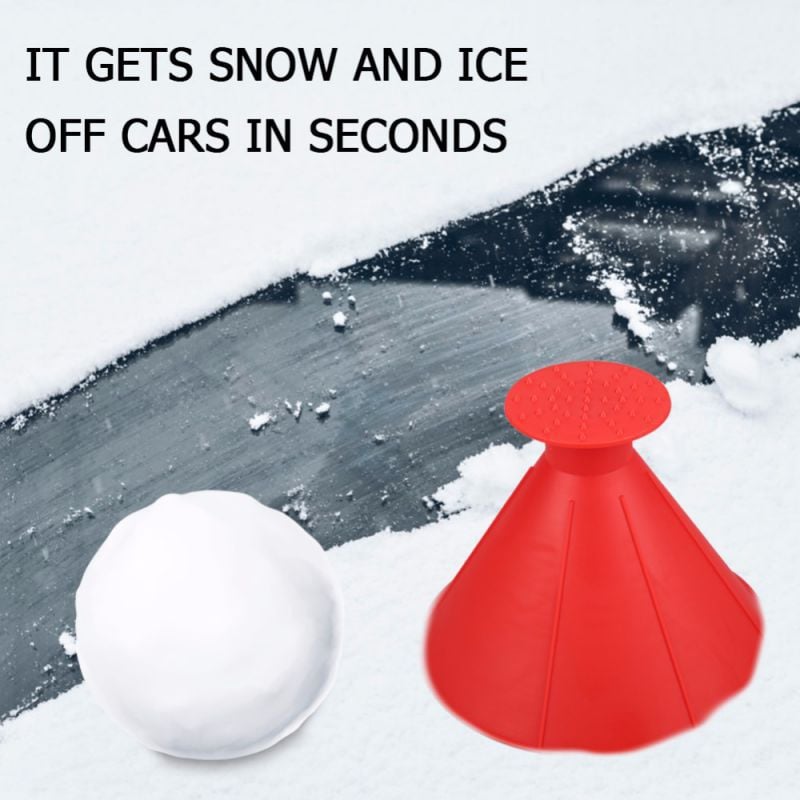 ❄WINTER DISCOUNT 49% OFF❄-Magic Car Ice Scraper Round Cone Shaped