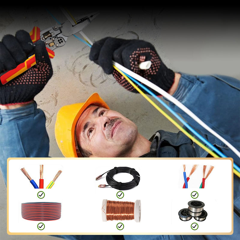 🔥8-in-1 electrician's pliers with electrical testing function🚀