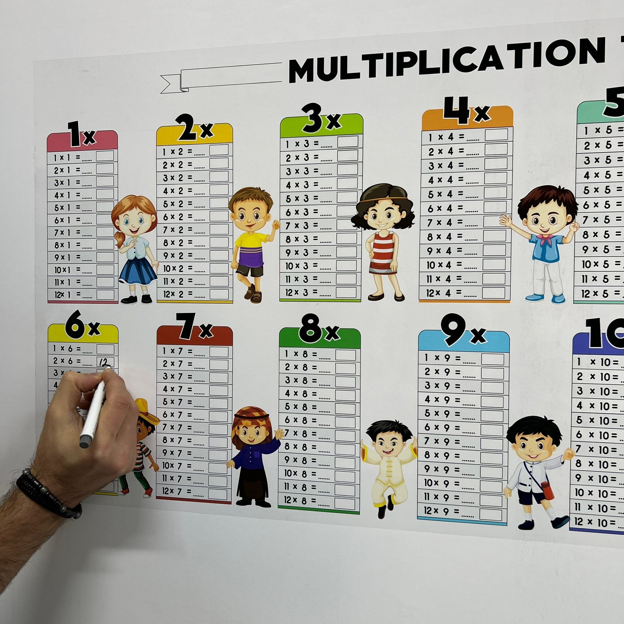 🔥Last Day 49% OFF - Educational Dry Erase Color Multiplication For Kids
