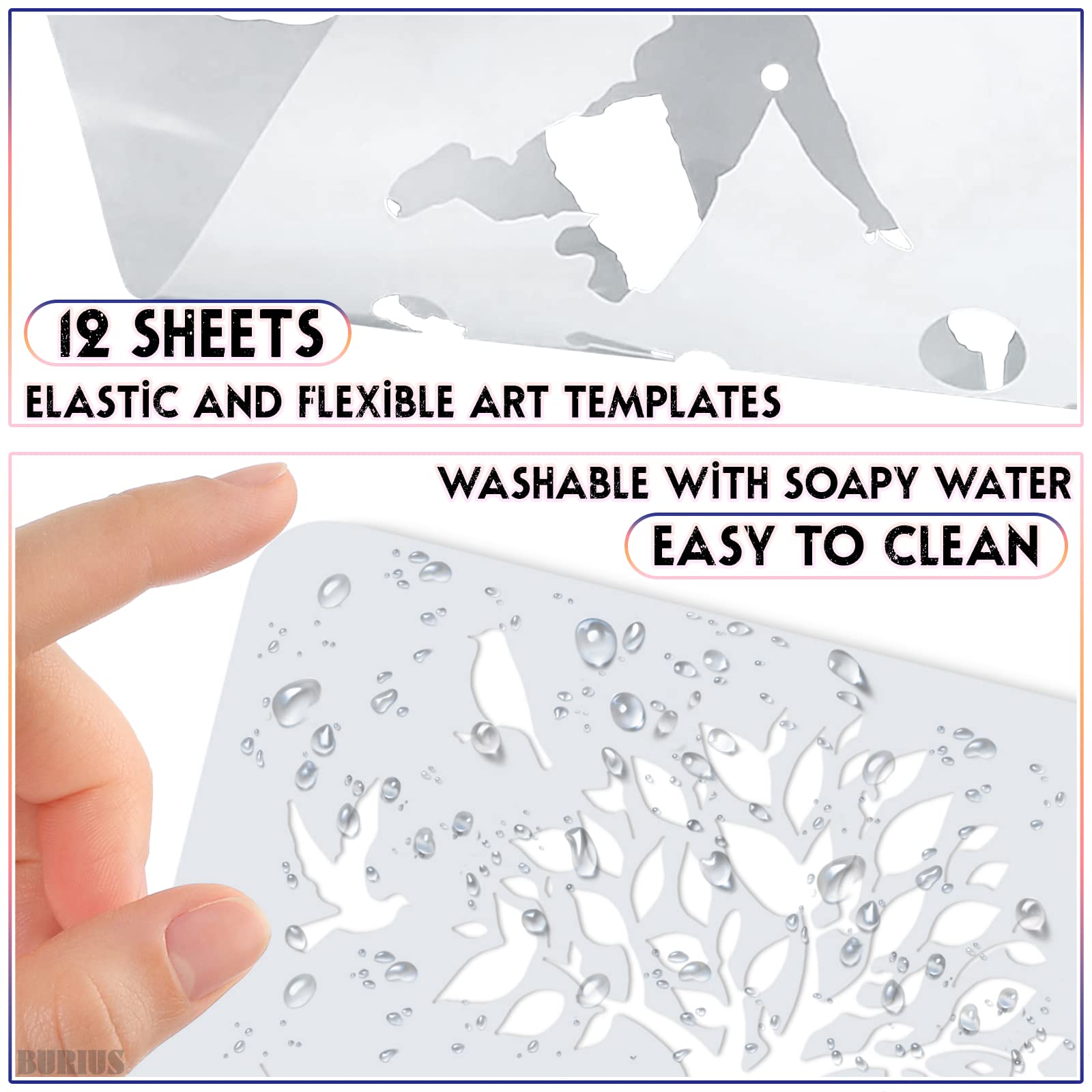 🎨Fast Draw Stencil Art Templates