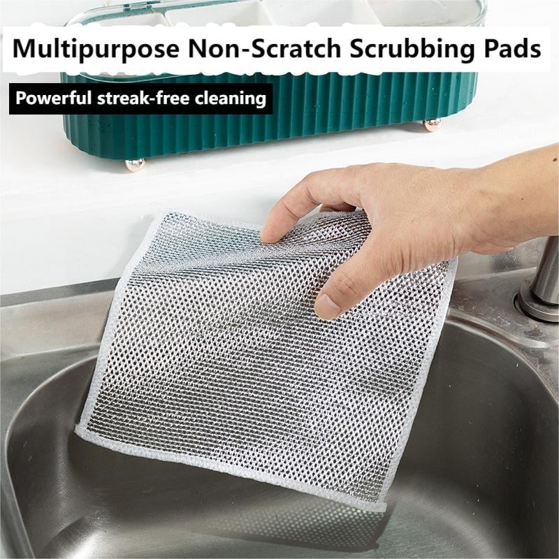 🔥Hot Sale —Multipurpose Wire Dishwashing Rags for Wet and Dry