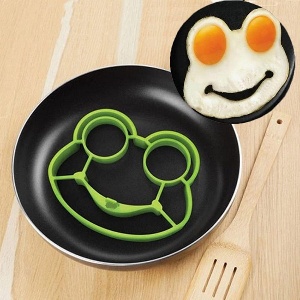 💀Omelette Mold DIY Silicone Egg Pancake Ring Shaper Cooking Tool