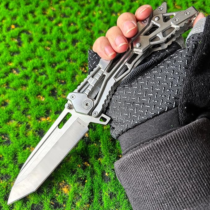 8.4-inch folding stainless steel pocket knife