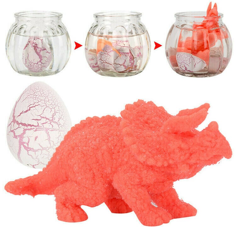 Interesting watercolor cracked dinosaur hatching egg