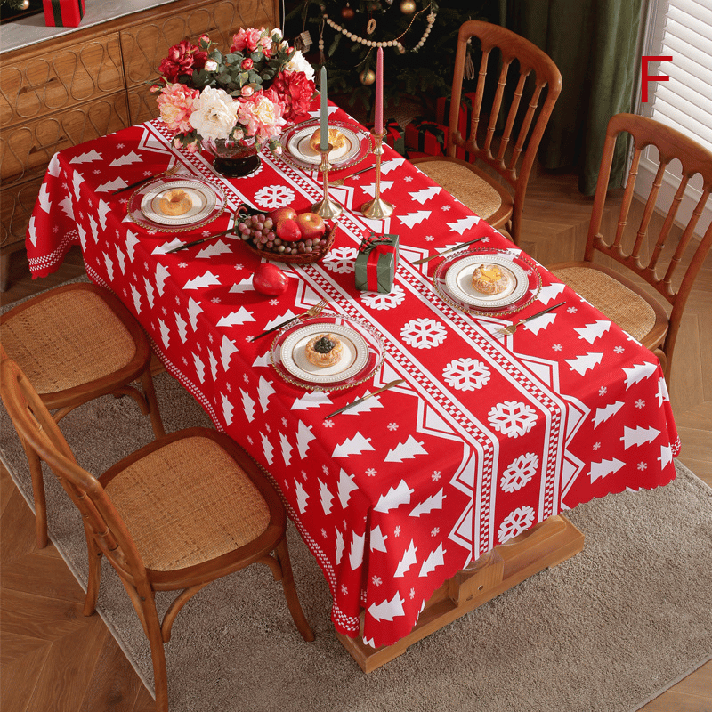 ⏰Huge Sale - 49% OFF⏰ New Year Tablecloth Festive Waterproof Tablecloth