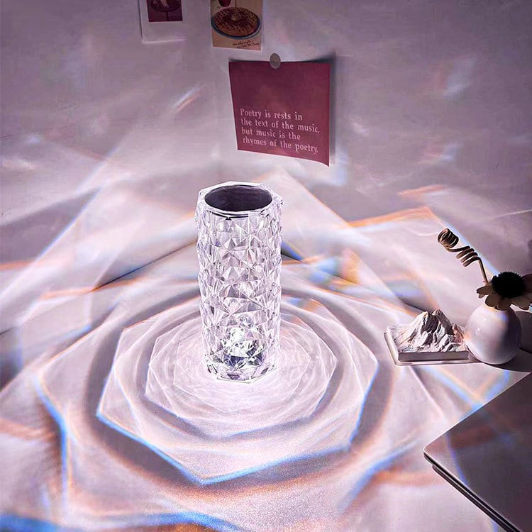 16 Color Romantic LED Rose Table Lamps RGB Touch Lamp