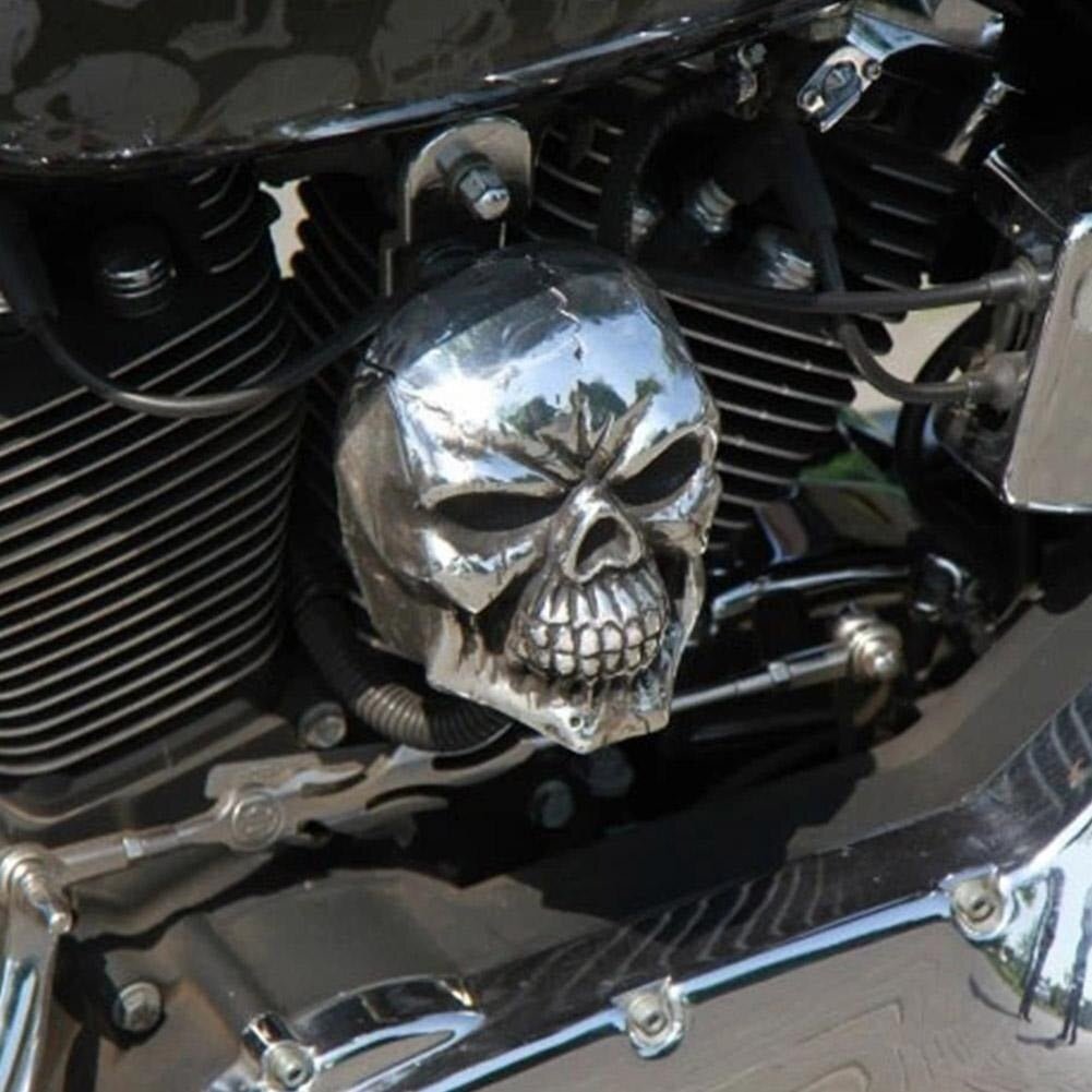 💀Motorcycle Skull Horn Cover