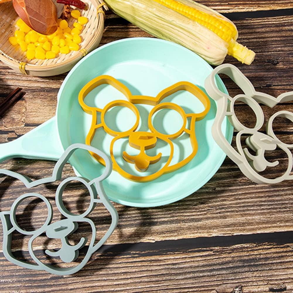 💀Omelette Mold DIY Silicone Egg Pancake Ring Shaper Cooking Tool