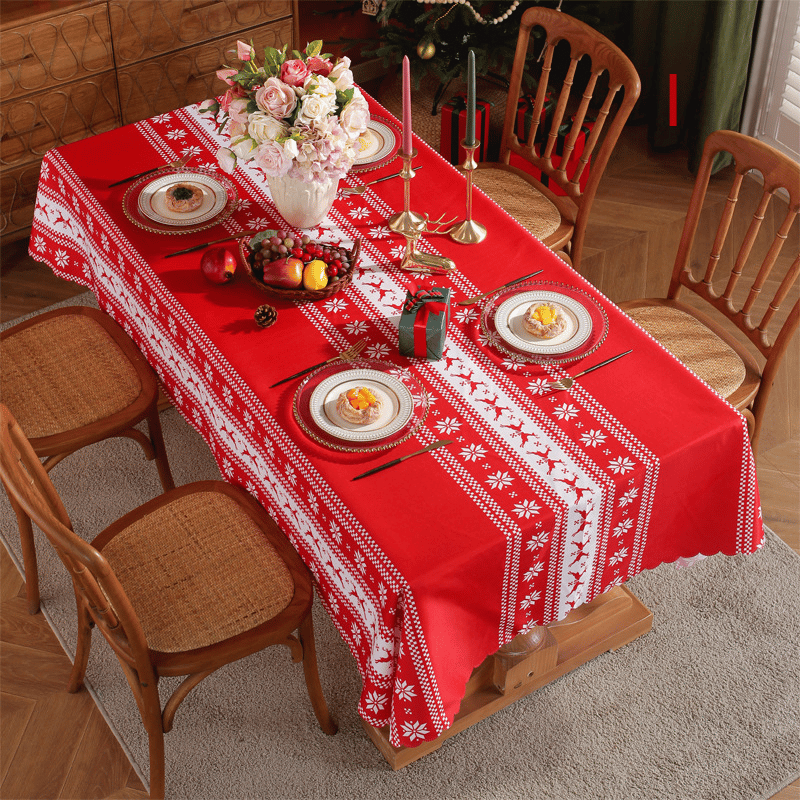 ⏰Huge Sale - 49% OFF⏰ New Year Tablecloth Festive Waterproof Tablecloth