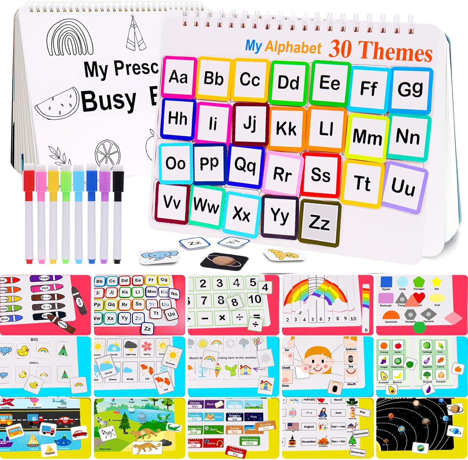 🔥My Preschool Busy Book📚 🎅Best Christmas Gift for kids
