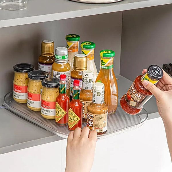 2023 New 360° Rotating Tray Refrigerator Organizer
