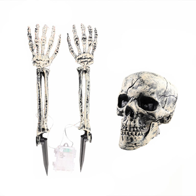 💀Halloween Decoration LED Light-emitting Skeleton Hand🎃
