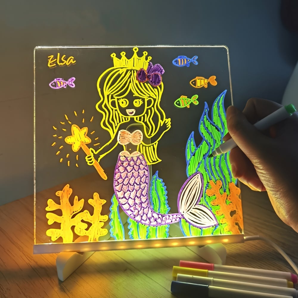 ✨LED Note Board with Colors 🎨(Come With 7 Pens)