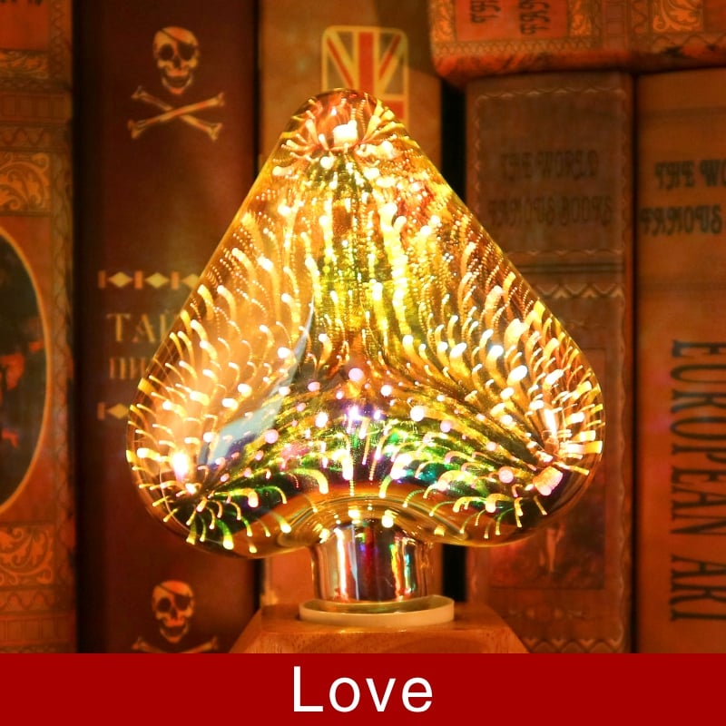 3D Fireworks LED Light Bulb